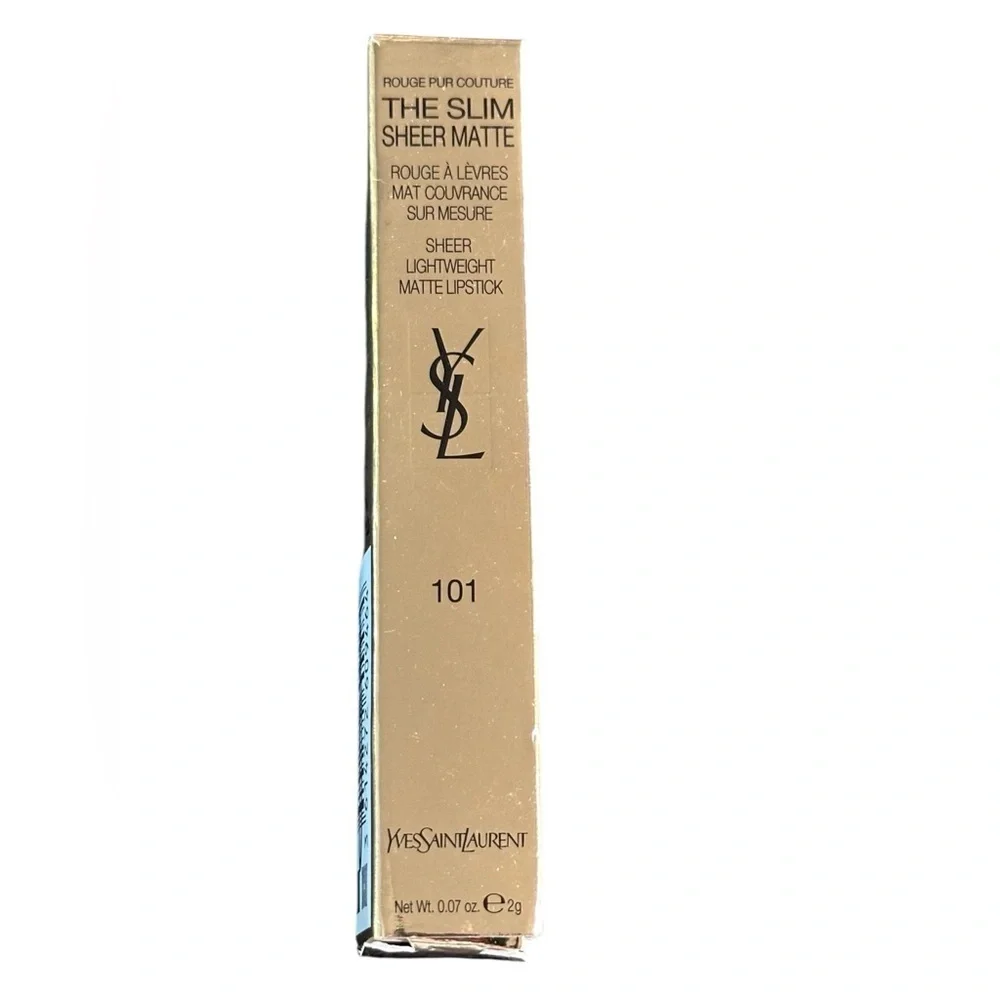 YSL The Slim Sheer Matte Lipstick - 101 Rouge Libre, 0.07 oz Lipstick NIB